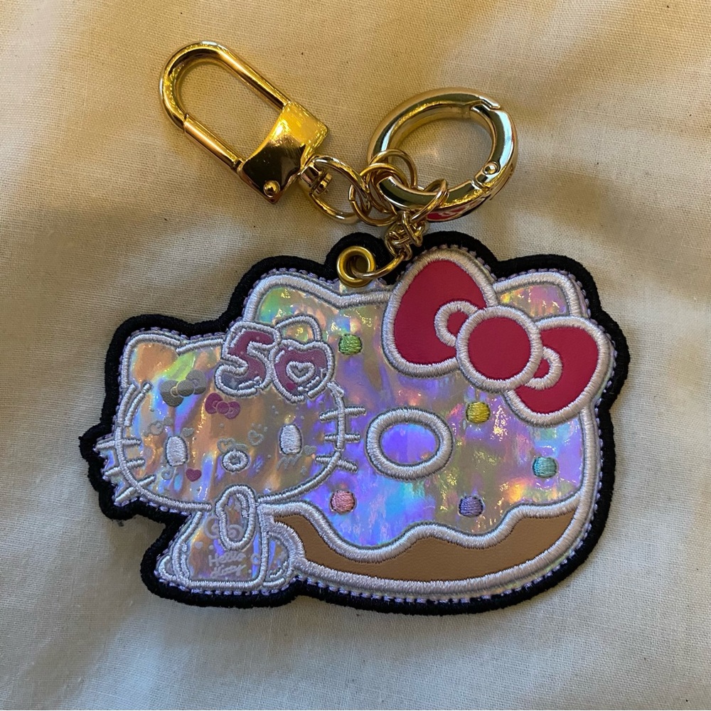 NWOT 2024 Hello Kitty Cafe Truck Exclusive 50th Anniversary Bag Charm / Keychain